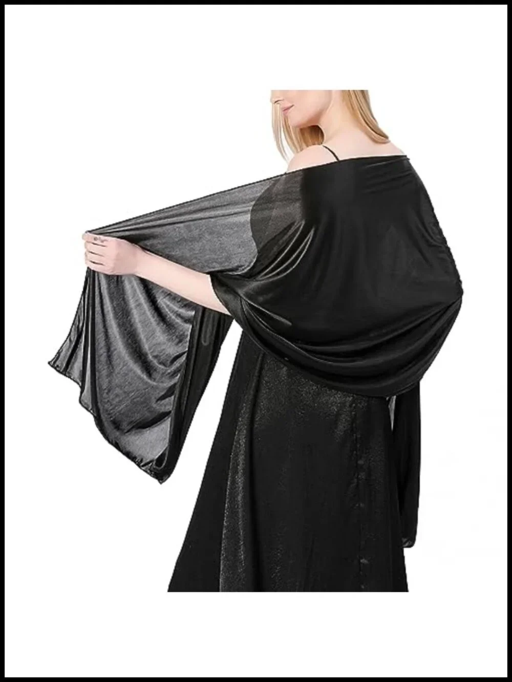 Elegant Chiffon Shawl Wrap Bride Wedding Scarf Evening Party Sheer Stole